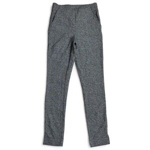 HUE High Rise Work Tweed Leggings Womens Size S Gray Pockets Stretch New